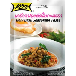 Паста для приготовления тайского блюда Пад Крапао | Lobo | Holy Basil Seasoning Paste 50 gr